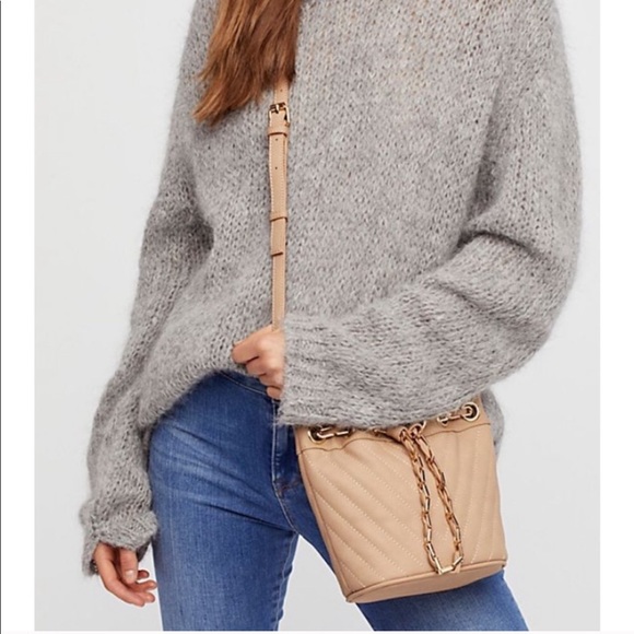 Free People Elle Bucket Bag - Taupe - Picture 2 of 3